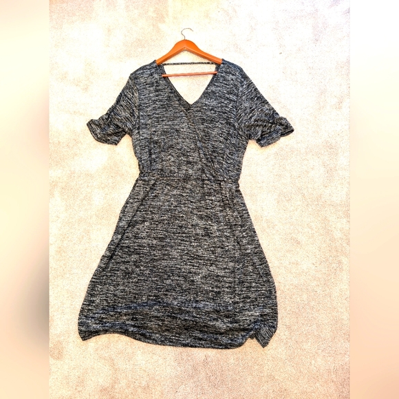 APT 9 WOMENS HEATHER GREY KNIT DRESS XL - Picture 3 of 5